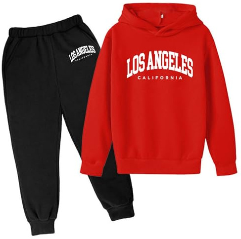 Survêtement pour enfants - Jogging - Sport - Garçons - Hiver - Enfants - Sweat à capuche imprimé populaire - Ensemble sur sous-vêtements décontracté - Lettre - Costume garçon - Vêtements de sport