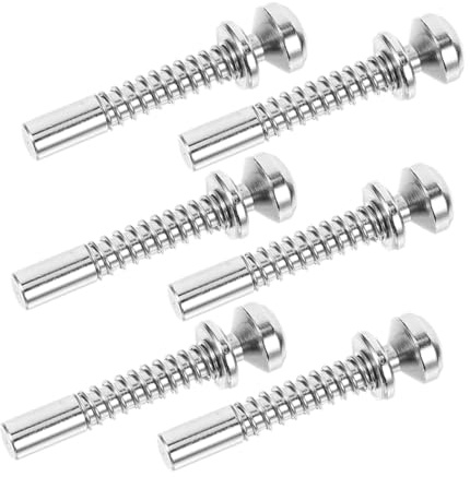 DOITOOL 6pcs Spring Loaded Mini Crib Latch Replacement Pins for Doors and Cabinets, Iron Material with Low Maintenance and Versatile Features, for Window Screen Repair and Bed Fastening