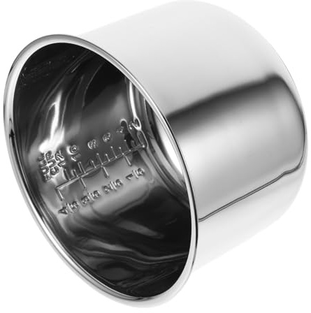 Recipiente para Arroz Cocido 6 L de Acero Inoxidable para Arrocera | Plata, Accesorios Olla, Arrocera Interior, Accesorios Interior Cscx, Acero Inoxidable Interior