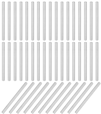 QUARKZMAN 66Stk Dübelstift 3mm x 45mm Regalhalterung Stift 304 Edelstahl Regalstifte für Regale Schränke Möbel Vernickelt Silberfarben Beschichtet Silberfarben
