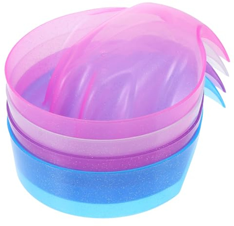 TOVINANNA 4 Bols de Manucure en Pp pour Dissolvant Vernis à Ongles, 4pcs, Adaptés pour Salon Professionnel et Trempage D'une Main Couleur Aléatoire