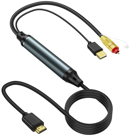 HDMI ARC zu optisches Audiokabel Adapter Konverter Extraktor 1.5M/4,92Fuß