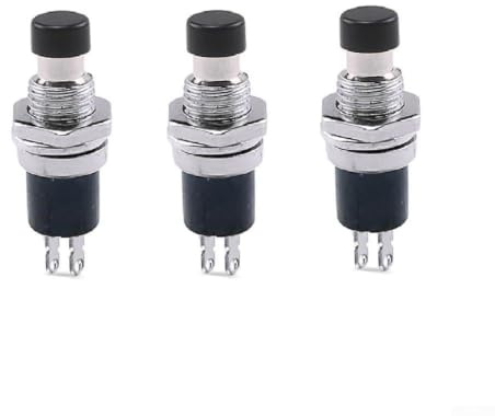 3 interruptores de presión táctiles, actualmente ON-(OFF), SPST normal cerrado, 6 mm, para proyectos de bricolaje y electrónica