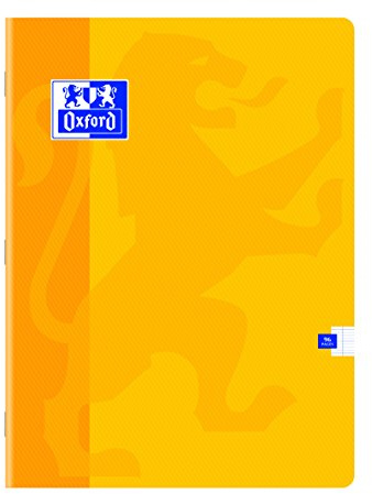 Oxford 400092299 Cahier Grands carreaux 96 pages 24 x 32 cm Jaune