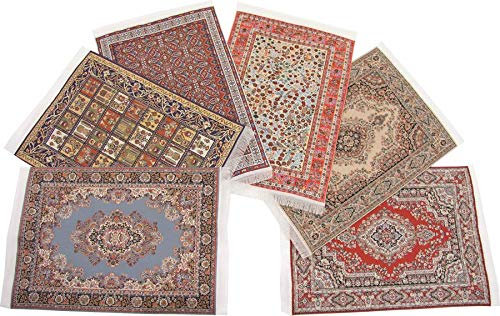 Dekop Krippenzubehör Miniaturteppich, 6er Set 15x23cm (444635216592)