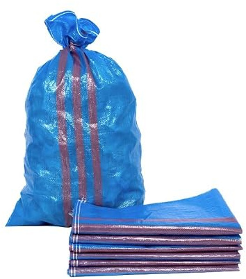 Säck 50 St Schwerlastsack Gewebesäcke 65 x 105 cm Sandsack Getreidesack blau