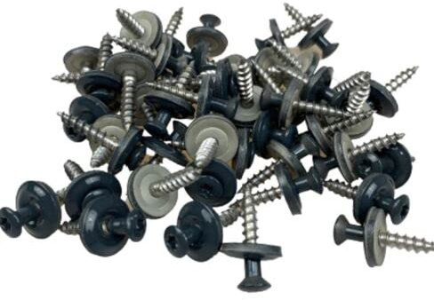 Spenglerschrauben mit 15 mm Dichtscheibe 4,5 x 25 mm (25 Stück, anthrazit 7016)