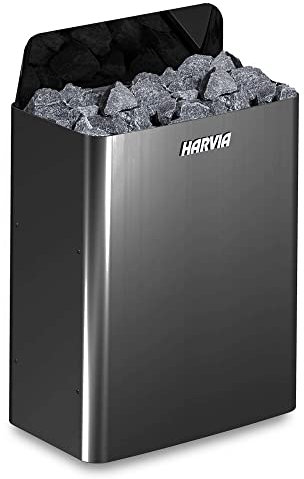 Harvia Holl's, Hardia Wall Black Black Hardia Modello 6.0kW Senza unità di Controllo, Fai-da-Te, cucine e bagni, Accessori Sauna, stufe, SN Sh