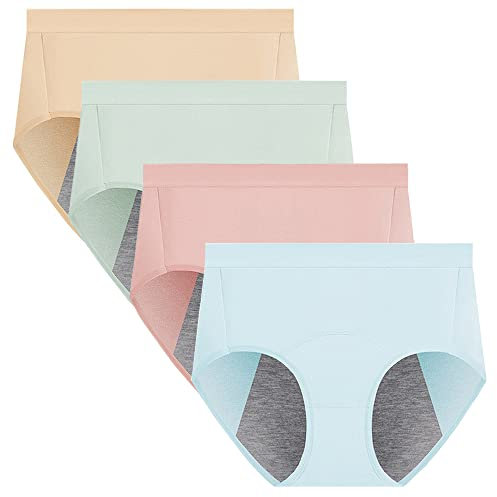 Anntry Ropa Interior para Mujer, Ropa Interior para el período Menstrual para Mujeres, Bragas de algodón para niñas, Bragas cómodas y fáciles de Limpiar (XL, Estilo3)