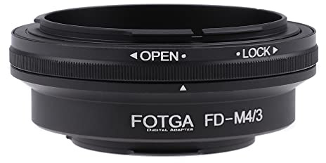 Fotga Objektivadapter-Konverter für Canon FD Mount Objektiv auf M4/3 Micro Four Thirds MFT spiegellose Kameras, für Panasonic GH5 GH6 GF6 G100 GF10 GX9 GX85 Olympus OM-1 E-M1 E-M10 III E-P7 E-PL8/9