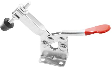 Ohamtes 1PCS 304 Stainless Steel Type 201B, 100KG 220 lbs gripping force, quick clamping tool, hand toggle locking clamp, horizontal quick clamp, tool clamp