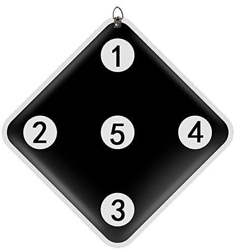 BeiLiHe Fechttrainingsschwertziel, PU-Leder, fünf Bullseye-Fechtziele, Fechttrainingsgeräte für Erwachsene und Kinder, Fechtausrüstung (Color : Framed Fencing Target-Black)