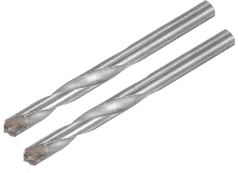 sourcing map 2 Stück Metallbohrer 9mm, Hartmetallbohrer Länge 110mm, Bohrschaft aus HSS, Extra langer Bohrer für Edelstahl, Kupfer, Holz