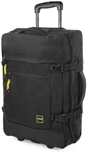 Jaslen - Maleta de Viaje Cabina 55x40x20 - Material Poliéster - Equipaje de Mano para Avión - Pequeña, Negro