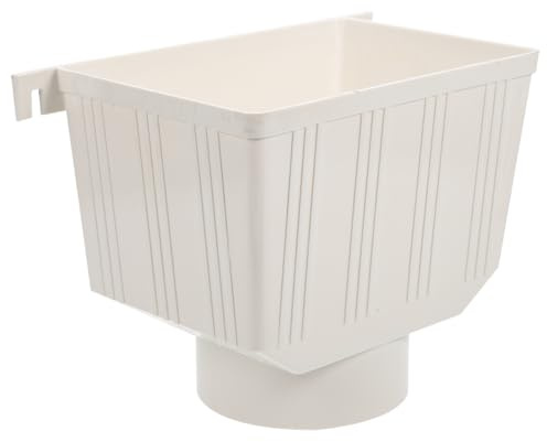 DOITOOL Collecteur De Gouttière PVC Adaptateur pour Pluviale Kit De Récupération d'eau De Pluie pour Jardin Et Toiture 9.8 X 6.5 X 6.5 Pouces