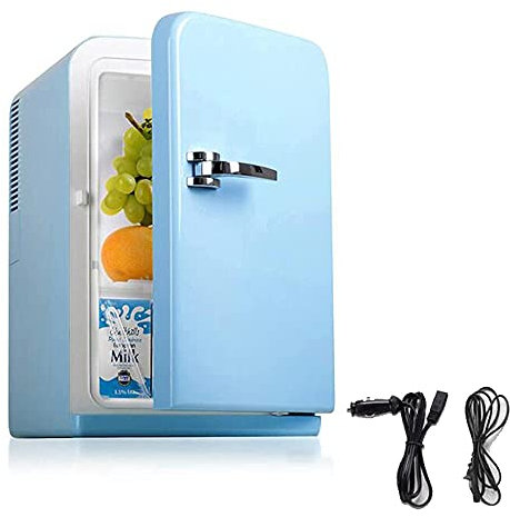Mini Fridge 15 Litre Portable AC/DC Powered Thermoelectric System Cooler And Warmer For Cars, Homes, Offices, And Dorms