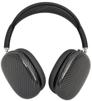 Funda de fibra de carbono para AirPods Max, funda de fibra de carbono auténtica para auriculares AirPods Max, con fundas AirPods Max, fundas para auriculares Apple, protección fuerte, lujo discreto