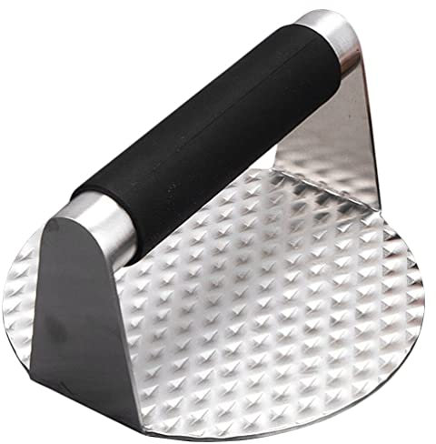 UPKOCH Bbq Burger Press Burger Meat Pressing Mold Stainless Steel Burger Press Round Burger Smasher Wide Flat Bacon Press Non-stick Patty Maker Hamburger Meat Mold for Steaks Sandwich Home Kitchen