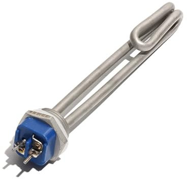 AUPERS 1 Inch BSP/NPT All 304SUS Screw in Type Immersion Water Heater for Water Boiler 220~240V 1KW/2KW/3KW Electric Heating Element Reality(BSP,220-240V_1KW 180MM)