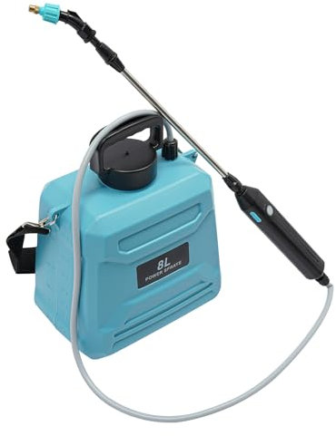 Pulverizador de jardín, pulverizador eléctrico de 8 L, con varilla telescópica, pulverizador de agua para riego de plantas, lavado de coche, limpieza del hogar