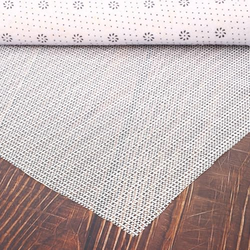 Antirutschmatte 70 x 140 cm, Teppichunterlage rutschfest, Weiß | Zuschneidbar, PVC-Gitter, rutschfest für Teppiche, Schubladen, Auto & Kofferraum