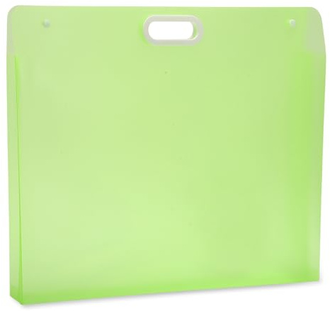 CAPASTEC Kunst Portfolio Ordner für Kunstwerke PP Kunstmappe Mit Griffen Wasserdichter Aufbewahrungsbehälter für Zeichnungen Skizzen Fotografie Grün 57x45,5cm
