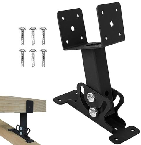 Generisch Deck Post Holder, Adjustable Post Base Brackets, Post , Deck Post Base Support, Pergola Holder for Posts, Deck Railing, Letterbox with Screws, Single attributes, Siehe Beschreibung
