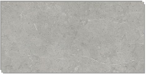IZODEKOR – SPC Wandpaneel Betonoptik/Natursteinoptik Grau 60x120cm – 1 Stück – Wasserfest, Kratzfest, Hitzebeständig Spritzschutz – SPC Wandverkleidung für Küche & Bad - Stein Grau