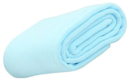 Blaues Mikrofaser Haartrocknungshandtuch Schnell Trocknend | Weich im Griff, 30x70cm, Wasserabsorbierend für Baden, Gesichtsreinigung und Autoabwischen