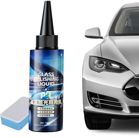 Pulitore Pellicola Vetri Auto Auto | 150ml Rimuovi Pellicola D'Olio Per Parabrezza Auto Brillantezza Auto Pulizia Interni per Interni Esterni Specchietti Fari