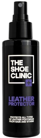 Shoe Clinic Leather Shoe Protector Spray | Water, Dirt & Stain Resistance | Protection & Waterproofer For Shoes, Trainers, Sneakers, Boots & More Footwear | Long Lasting Repellent | 125ml