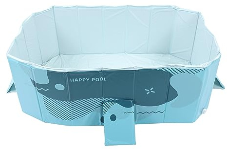 RIZGHWOY Piscina All'aperto Pieghevole di Grandi Dimensioni a 4 Strati, Facile da Usare per Le Famiglie, Materiale in PVC (5,2 Piedi Verde)
