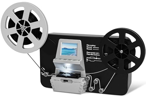 Super DigitPro Skanner på 8/8 mm, konverterare i Digitalrulle (film På Rulle på 3 tum, 5 tum, 7 tum och 9 tum), videodigitaliserare Med 2,4 tum LCD-skärm