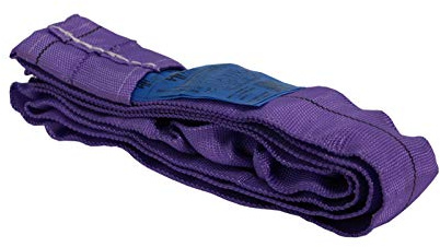 Rundschlinge 1000kg Tragkraft, 2m Umfang, endlos mit Polyesterkern, Hebegurt Hebeband, Lila