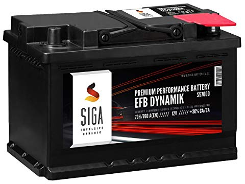 SIGA EFB 70AH 12V Autobatterie Start Stopp Batterie Starterbatterie