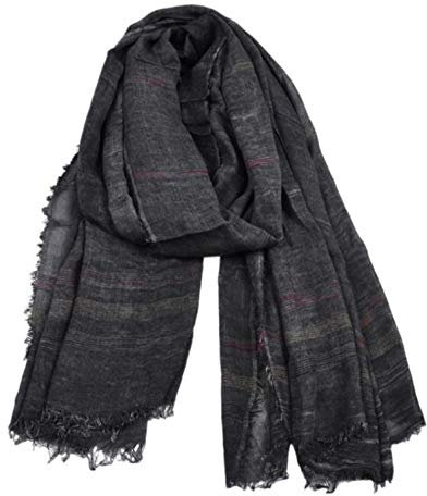 MEISHINE 190 * 90cm Herbst Winter Herren Baumwolle Gemischt Schal Mode Drucken Schal Herren Halstuch Basic Scarf (Style 2)
