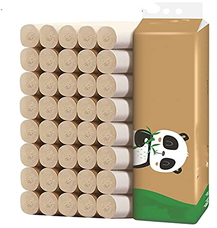 20 Rolls Bambus 4 Schichten Toilettenpapier Auflösung Soft Office School Keine Reizung Verdickte Prägung Toilettenpapier Schnelles Schiff