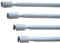 4 Klemmstangen, Teleskopstangen, Scheibengardinenstangen, Gardinenstangen – Farbe: weiß Ø 8mm – Länge: 25 – 40 cm, 40 – 60 cm, 60 – 90 cm, 80 – 120 cm (Länge 80-120 cm)