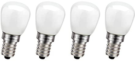 Ruiandsion E14 LED Glühbirne 220V-240V Ersatz-Kühlschrankbirnen für Salzlampe/Kühlschrank/Kochmulde/Nähmaschine,Warmweiß (4er-Pack)