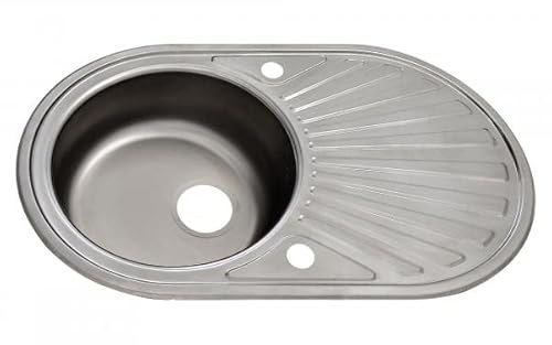 Campingspüle 78 x 48 cm 1 Becken auch geiegnet für Boote Wohnmobile Caravan Edelstahl Spüle von Keton