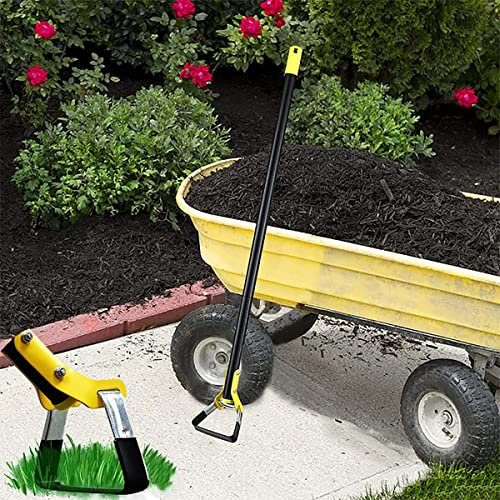 QCLUEU Outil de houe de jardin, houe de désherbage à long manche réglable en acier inoxydable robuste, houe à boucle de bagarre pour prévenir efficacement les mauvaises herbes, pour désherber le jardi