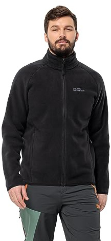 Jack Wolfskin Herren Waldsteig Fz M Fleece-Jacke, Schwarz, M EU