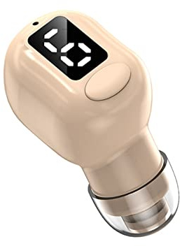 Einzelne unsichtbare Bluetooth Kopfhörer kabellos kleinst winzig versteckt Kopfhörer für Arbeit Mini Schlafkopfhörer Semi In-Ear Headset drahtlos Ohrhörer für kleine Ohren Tiny Wireless Single Earbud