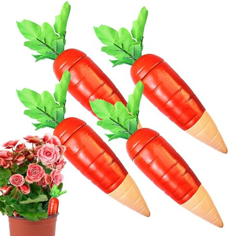 Piquets d'arrosage en terre cuite | Piques d'arrosage pour plantes en terre cuite | Piquets d'arrosage automatiques à goutte lent | Piquets d'arrosage décoratifs en forme de carotte
