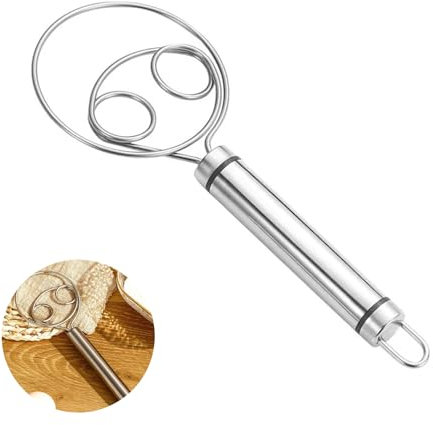 Frusta per Impasto Danese di Qualità Professionale da 6.5 Pollici - Frusta per la Cottura con Manico in Acciaio Inox - Frusta da Cucina per Impasti Danesi e Pane, Accessori per Cucina (Upgraded)