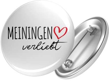 Huuraa Button Meiningen verliebt Geschenk Größe 25mm Anstecker Meiningen Geschenkidee