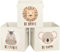 KissyMino - Pack 3 Cubos Almacenaje Beige 30x30x30 cm , Organizador Infantil Juguetes Libros Ropa , Compatible Estanterías Kallax Eket , Plegable y Resistente , Cajas Decorativas para Niños y Hogar