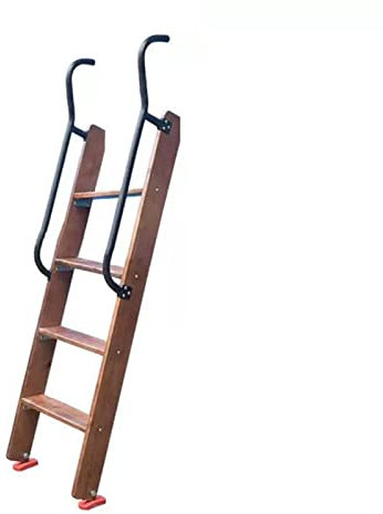 Scale a pioli, Scala a Castello in Legno per Interni, Scala di Ricambio per Letto a Castello, Scala a Castello Antiscivolo per Camper con corrimano di Sicurezza, Scale a Doppia Salita