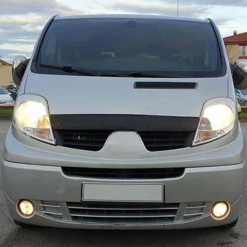 Oneway Protector de capó compatible con Renault Trafic X83 01-2014 - Negro brillante