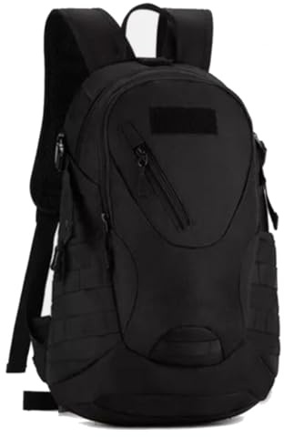 VKINGBOR 20L Tactique militaire Sac à dos Épaules Système Molle Sac à dos Randonnée camping voyage Polyvalent Loisirs Grande capacité Boîte à outils(Black)